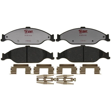 R/M Brakes BRAKE PADS OEM OE Replacement Hybrid Technology Includes Mounting Hardware EHT804H